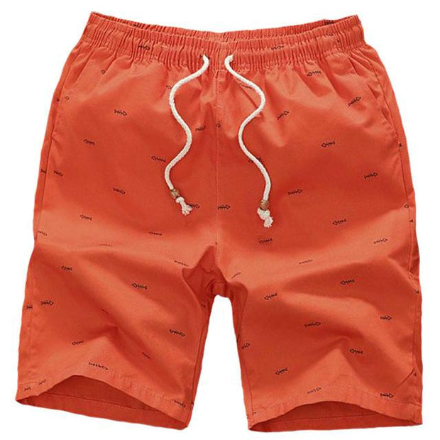 West Louis™ Elastic Waist Beach Shorts Orange / M - West Louis