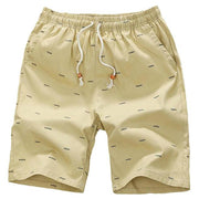 West Louis™ Elastic Waist Beach Shorts Khaki / M - West Louis