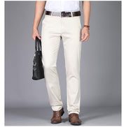 West Louis™ Straight Cotton Business Pants Khaki / 30 - West Louis