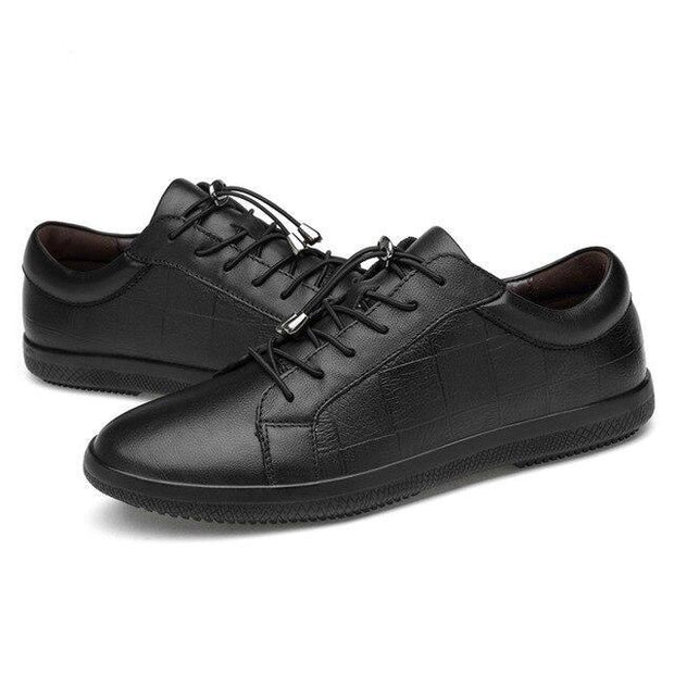 West Louis™ Brand Genuine Leather Men Soft Sneakers