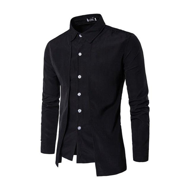 West Louis™ Color Social Dress Shirt Black / M - West Louis