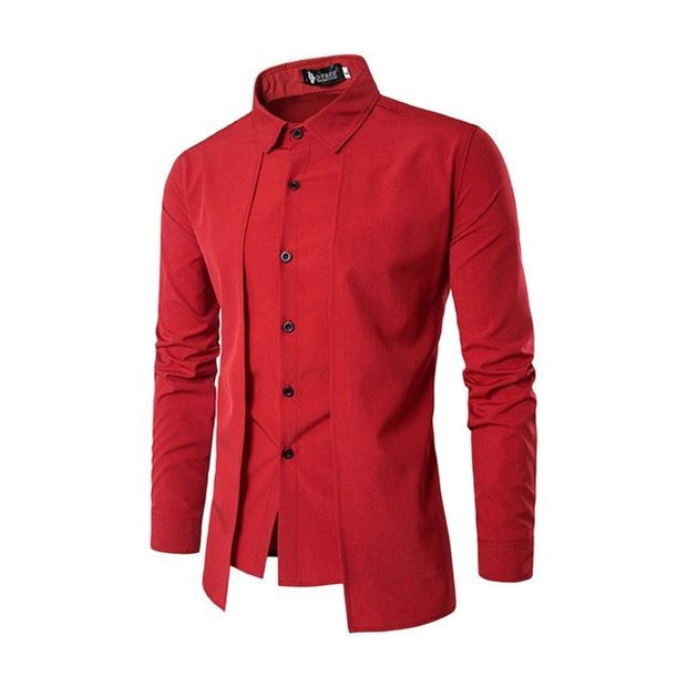 West Louis™ Color Social Dress Shirt Red / M - West Louis
