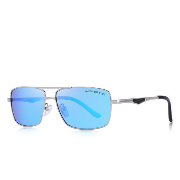 West Louis™ Polarized Rectangle Sunglasses Blue - West Louis