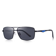West Louis™ Polarized Rectangle Sunglasses Black - West Louis