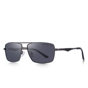 West Louis™ Polarized Rectangle Sunglasses Gray - West Louis