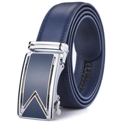 West Louis™ Cowhide Leather Luxury Automatic Buckle Belt