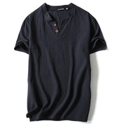 West Louis™ Button Decor Trend T-Shirts Black / L - West Louis
