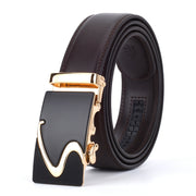 West Louis™ Designer Buckle Leather Belt