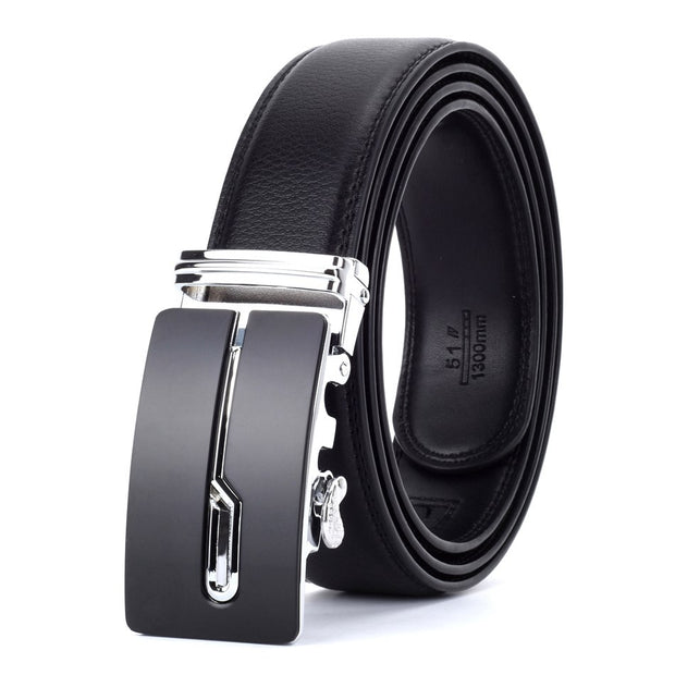 West Louis™ Designer Buckle Leather Belt