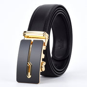 West Louis™ Designer Buckle Leather Belt