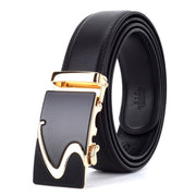 West Louis™ Designer Buckle Leather Belt