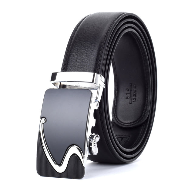 West Louis™ Designer Buckle Leather Belt