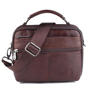 West Louis™ Genuine Cowhide Leather Shoulder Bag Brown4 - West Louis