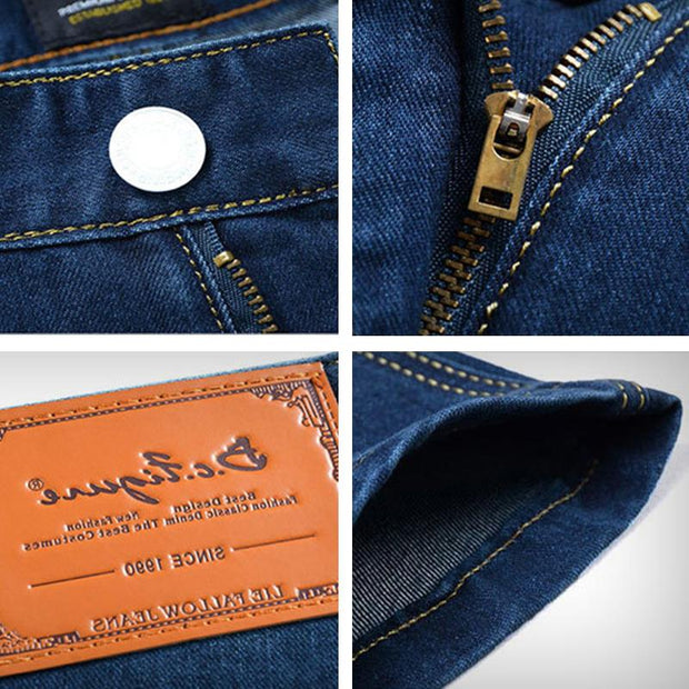 West Louis™ Denim Classic Style Jeans  - West Louis