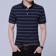 West Louis™ Brand Summer Stripped Polo Shirt Blue / M - West Louis