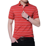 West Louis™ Brand Summer Stripped Polo Shirt Red / M - West Louis