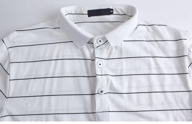 West Louis™ Brand Summer Stripped Polo Shirt  - West Louis