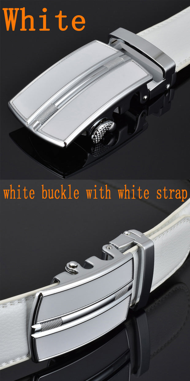 West Louis™ Luxury Brand High Quality Genuine Leather Strap Belt