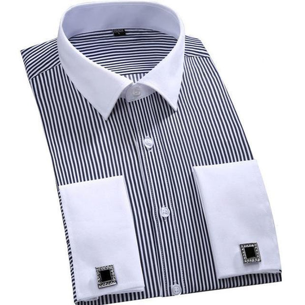 West Louis™ French Cufflinks Shirts Gray / S - West Louis