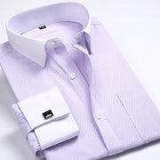 West Louis™ French Cufflinks Shirts Light Pink / S - West Louis