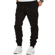 West Louis™ Multi-Pocket Cargo Trousers BLACK / M - West Louis