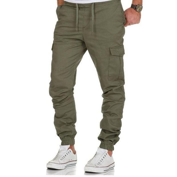 West Louis™ Multi-Pocket Cargo Trousers GREEN / M - West Louis