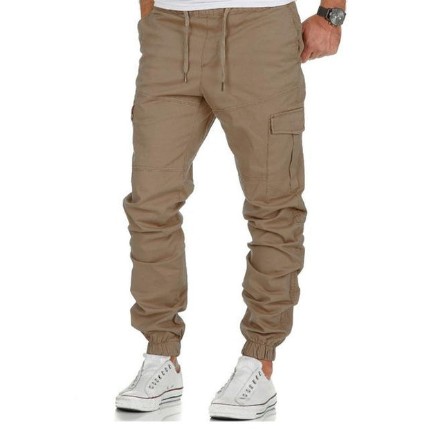 West Louis™ Multi-Pocket Cargo Trousers KHAKI / M - West Louis