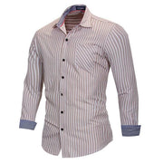 West Louis™ Striped Business Dress Shirt
