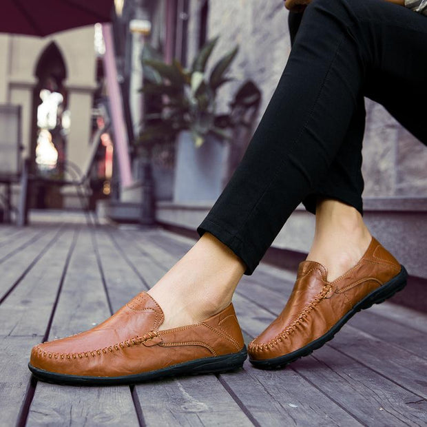 West Louis™ Genuine Leather Comfy Moccasins  - West Louis