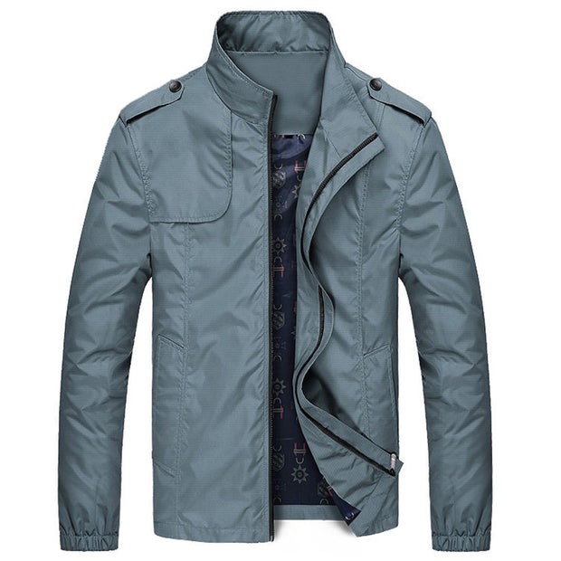 West Louis™ Solid Windproof Raincoat Jacket