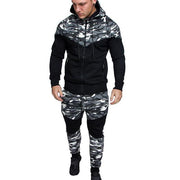 West Louis™ Camouflage Hoodie Suit Gray / L - West Louis