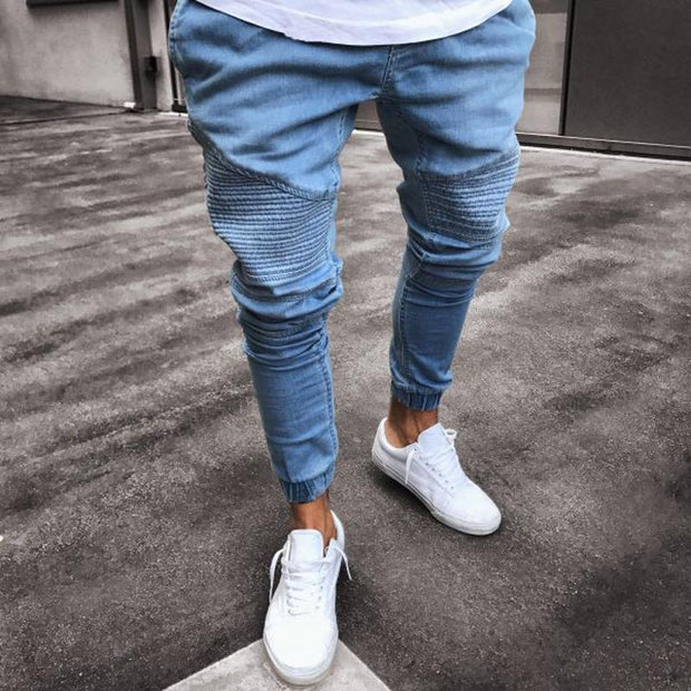West Louis™ Casual Slim-Fit Pencil Jeans  - West Louis