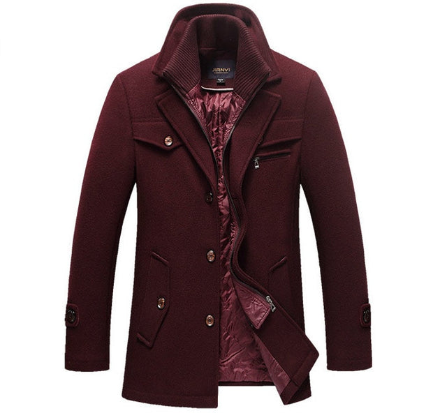 West Louis™ Winter Wool Warm Pea Coat