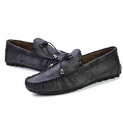 West Louis™ Premium Flat Leather Loafer Mocassin