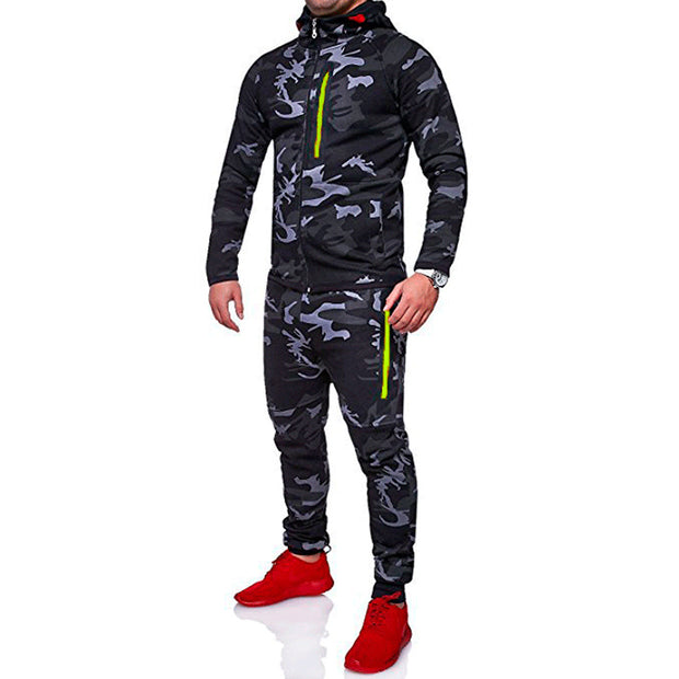 West Louis™ Spring Camouflage Hooded Tracksuit