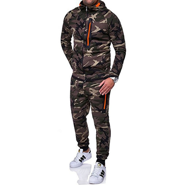West Louis™ Spring Camouflage Hooded Tracksuit