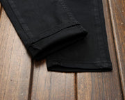 West Louis™ Black Masculina Cotton Jeans  - West Louis
