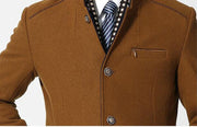 West Louis™ Wool Cashmere Detachable Scarf Coat