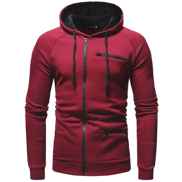 West Louis™ Fashion Solid Color Hoodie