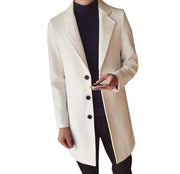 West Louis™ England Wool Long Overcoat
