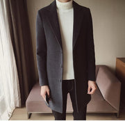 West Louis™ England Wool Long Overcoat