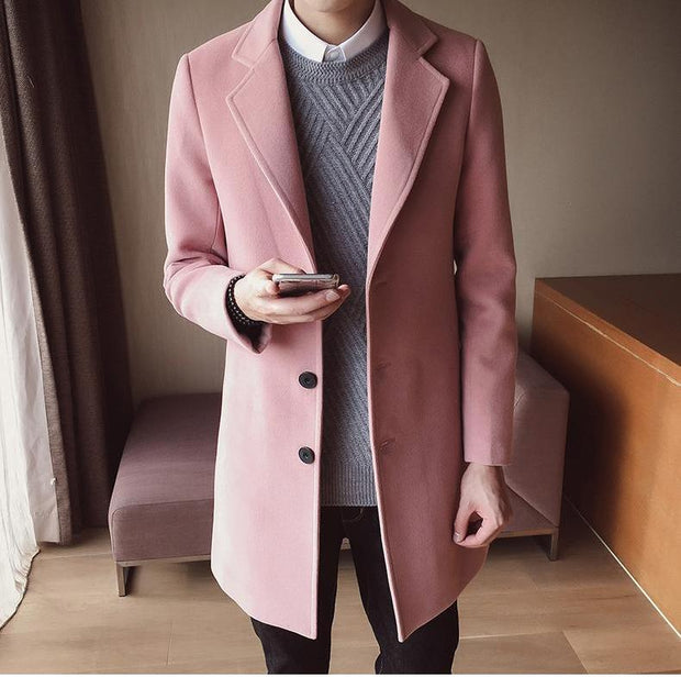 West Louis™ England Wool Long Overcoat