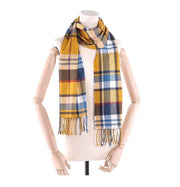 West Louis™ Winter Foulard Plaid Scarves