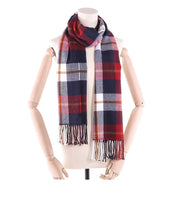 West Louis™ Winter Foulard Plaid Scarves