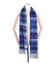 West Louis™ Winter Foulard Plaid Scarves