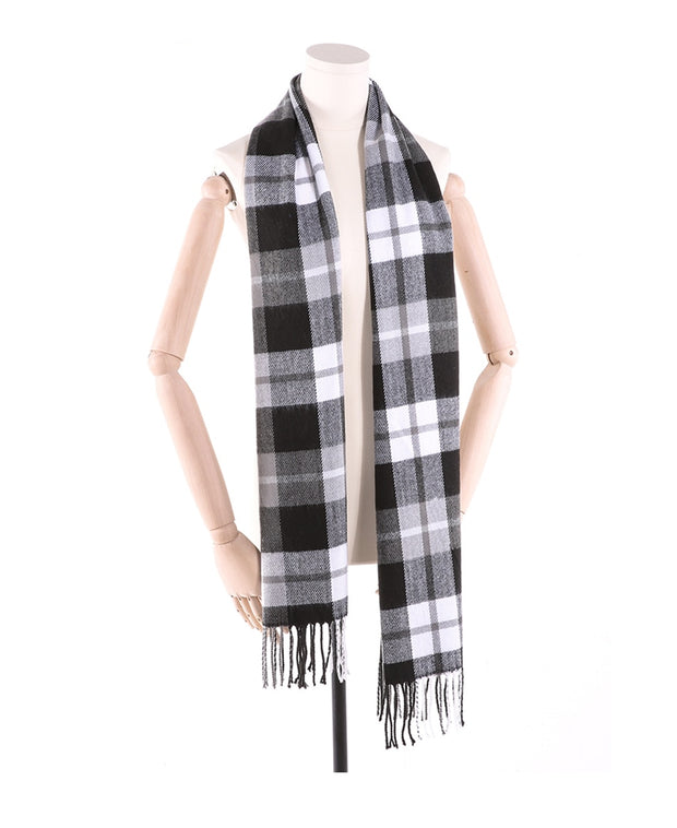 West Louis™ Winter Foulard Plaid Scarves