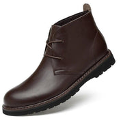 West Louis™ Winter Fur Leather Chukka Boots