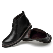 West Louis™ Winter Fur Leather Chukka Boots