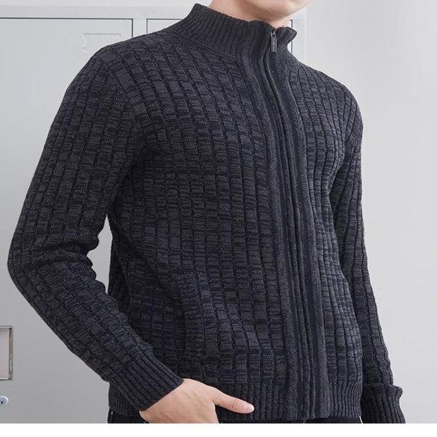 West Louis™ Classic Business Zipper Sweater