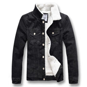 West Louis™ Winter Thick Fleece Jeans Jacket